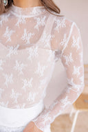 Chic Lace Mesh Top