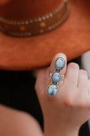 Golden Hills Three Stone Crawler-Crawler Rings-Rae Collective, Women's Online Fashion Boutique Located in Phoenix, Arizona (Scottsdale Area)