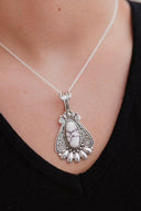 Sterling Desert Blossom Necklace-Pendant Necklaces-Rae Collective, Women's Online Fashion Boutique Located in Phoenix, Arizona (Scottsdale Area)