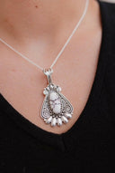 Sterling Desert Blossom Necklace-Pendant Necklaces-Rae Collective, Women's Online Fashion Boutique Located in Phoenix, Arizona (Scottsdale Area)