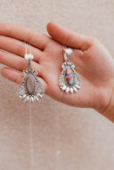 Sterling Desert Blossom Necklace-Pendant Necklaces-Rae Collective, Women's Online Fashion Boutique Located in Phoenix, Arizona (Scottsdale Area)