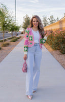 Jade Crochet Lace Cardigan-Cardigans-Rae Collective, Women's Online Fashion Boutique Located in Phoenix, Arizona (Scottsdale Area)