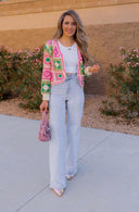 Jade Crochet Lace Cardigan-Cardigans-Rae Collective, Women's Online Fashion Boutique Located in Phoenix, Arizona (Scottsdale Area)