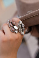Kristyn's Cluster Crawler Stone Ring-Crawler Rings-Rae Collective, Women's Online Fashion Boutique Located in Phoenix, Arizona (Scottsdale Area)