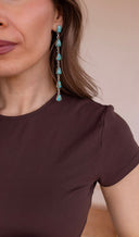 Desert Sky Cascade Turquoise Earrings
