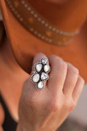 Kristyn's Cluster Crawler Stone Ring-Crawler Rings-Rae Collective, Women's Online Fashion Boutique Located in Phoenix, Arizona (Scottsdale Area)
