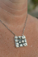Kandy Bar Stone Cluster Necklaces-Necklaces-Krush Kandy, Women's Online Fashion Boutique Located in Phoenix, Arizona (Scottsdale Area)