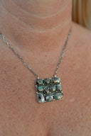 Kandy Bar Stone Cluster Necklaces-Necklaces-Krush Kandy, Women's Online Fashion Boutique Located in Phoenix, Arizona (Scottsdale Area)