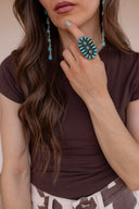 Painted Desert Bloom Turquoise Ring