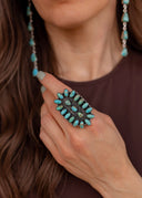 Painted Desert Bloom Turquoise Ring