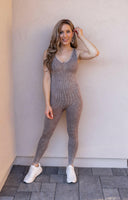Sports Mode Washed Ribbed Bodysuit-Bodysuits-Krush Kandy, Women's Online Fashion Boutique Located in Phoenix, Arizona (Scottsdale Area)
