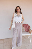 So Fetch Mineral Washed Wide-Leg Smocked Waist Pants | 6 Colors