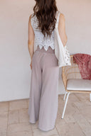 So Fetch Mineral Washed Wide-Leg Smocked Waist Pants | 6 Colors