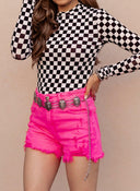 Checkmate Checkered Print Top-Long Sleeve Tops-Rae Collective, Women's Online Fashion Boutique Located in Phoenix, Arizona (Scottsdale Area)