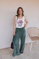 Desert Daze Mineral Wash Wide-Leg Pants