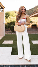 Drawstring Wide Leg Pants with Pockets-Bottoms-Rae Collective, Women's Online Fashion Boutique Located in Phoenix, Arizona (Scottsdale Area)
