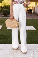 Drawstring Wide Leg Pants with Pockets-Bottoms-Rae Collective, Women's Online Fashion Boutique Located in Phoenix, Arizona (Scottsdale Area)