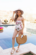 Tropical Ruffle Trim Swimsuit-Swimwear-Krush Kandy, Women's Online Fashion Boutique Located in Phoenix, Arizona (Scottsdale Area)