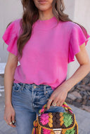 Effortless Babe Ruffle Short Sleeve Top