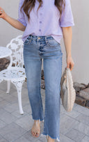 Kancan | Violet High Rise Slim Wide Jean