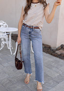 Kancan | Violet High Rise Slim Wide Jean