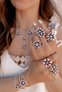 Wildhorse & Pink Conch Rings s.no 3
