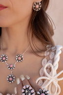 Pink Conch & Wildhorse Stud Earrings s.no5