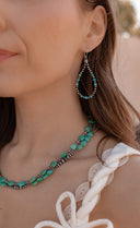 Turquoise Desert Pearl Earrings s.no31