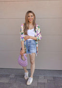 Risen Krissy Button Fly Frayed Hem Denim Shorts-Shorts-Rae Collective, Women's Online Fashion Boutique Located in Phoenix, Arizona (Scottsdale Area)
