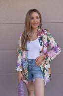 Kenzie Floral Print Blazer S-3X | by Rae Collective-Blazers-Rae Collective, Women's Online Fashion Boutique Located in Phoenix, Arizona (Scottsdale Area)
