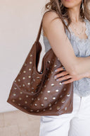 Sass & Studs Faux Leather Hobo Bag | 4 Colors