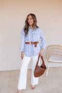 The City Weave Faux Leather Braided Shoulder Bag