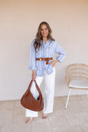 The City Weave Faux Leather Braided Shoulder Bag