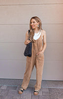 Gold Coast Mineral Washed Jumpsuit Overalls-Jumpsuits & Rompers-Krush Kandy, Women's Online Fashion Boutique Located in Phoenix, Arizona (Scottsdale Area)