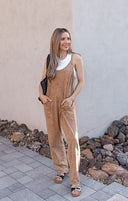 Gold Coast Mineral Washed Jumpsuit Overalls-Jumpsuits & Rompers-Krush Kandy, Women's Online Fashion Boutique Located in Phoenix, Arizona (Scottsdale Area)