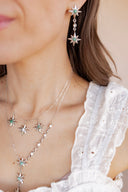 Grand Canyon Turquoise Star on Star Earrings