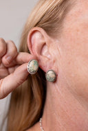 Jasper Slab Stud Earrings-Earrings-Rae Collective, Women's Online Fashion Boutique Located in Phoenix, Arizona (Scottsdale Area)