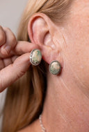 Jasper Slab Stud Earrings-Earrings-Rae Collective, Women's Online Fashion Boutique Located in Phoenix, Arizona (Scottsdale Area)