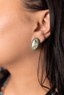 Jasper Slab Stud Earrings-Earrings-Rae Collective, Women's Online Fashion Boutique Located in Phoenix, Arizona (Scottsdale Area)