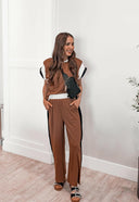 Chelsey Contrast Stripe Top and Bottom Set-2 Piece Outfit Sets-Rae Collective, Women's Online Fashion Boutique Located in Phoenix, Arizona (Scottsdale Area)
