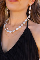 Mermaid Vibes Freshwater Pearl Cluster Necklace