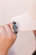 Queens Move Checkered Ring-Cluster Rings-Rae Collective, Women's Online Fashion Boutique Located in Phoenix, Arizona (Scottsdale Area)