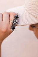 Queens Move Checkered Ring-Cluster Rings-Rae Collective, Women's Online Fashion Boutique Located in Phoenix, Arizona (Scottsdale Area)