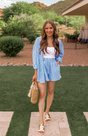 Bon Voyage Striped Button Down Top & Shorts Set-2 Piece Outfit Sets-Krush Kandy, Women's Online Fashion Boutique Located in Phoenix, Arizona (Scottsdale Area)