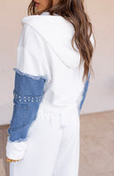 90's Pop Star Two-Tone Denim Zip-Up Set
