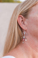 Crystal & Opal Star Drop Chandelier Earrings-Drop Earrings-Krush Kandy, Women's Online Fashion Boutique Located in Phoenix, Arizona (Scottsdale Area)