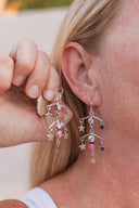 Crystal & Opal Star Drop Chandelier Earrings-Drop Earrings-Krush Kandy, Women's Online Fashion Boutique Located in Phoenix, Arizona (Scottsdale Area)