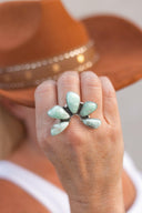 Paloma's Stone Necklace & Ring Set-Necklaces-Krush Kandy, Women's Online Fashion Boutique Located in Phoenix, Arizona (Scottsdale Area)