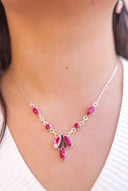 High Desert Glow Jasper Necklace and Earrings Set-Necklaces-Krush Kandy, Women's Online Fashion Boutique Located in Phoenix, Arizona (Scottsdale Area)