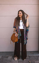 Bohemian Burnout Velvet Kimono-Kimonos-Krush Kandy, Women's Online Fashion Boutique Located in Phoenix, Arizona (Scottsdale Area)